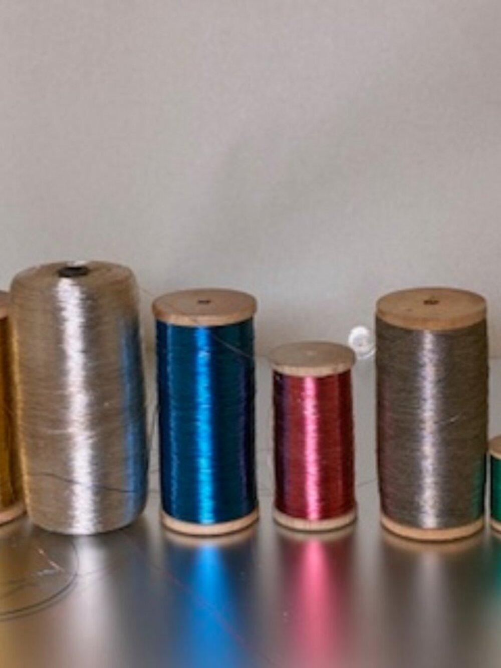 1920s French Metal Thread in several colors by 25 yards